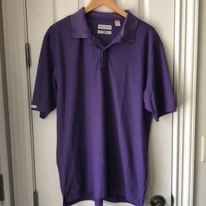 Mens Large Golf Shirt Purple